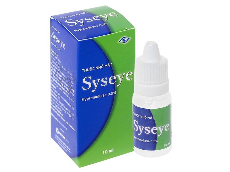 Dung dịch nhỏ mắt Syseye 0.3% giảm kích ứng mắt, khô mắt lọ 10ml