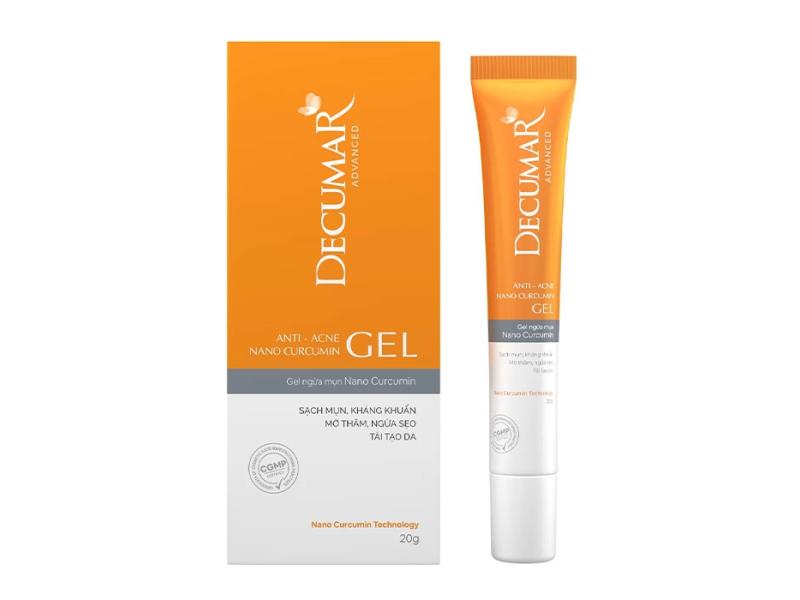 Gel dưỡng da DECUMAR Advanced hỗ trợ ngừa mụn, hỗ trợ làm mờ sẹo (Tuýp 20g)
