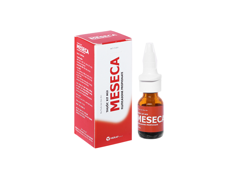 Thuốc xịt mũi Meseca Merap điều trị và dự phòng viêm mũi dị ứng (60 liều)