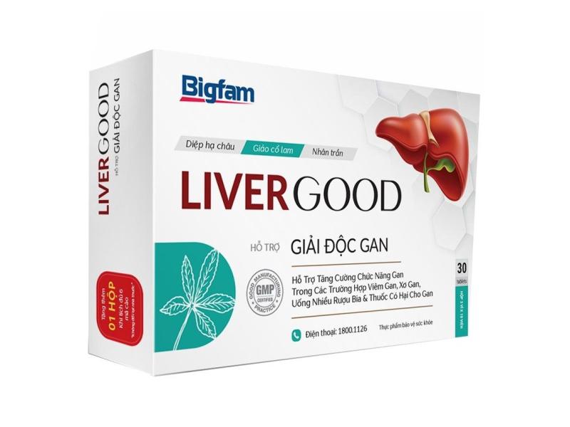 Viên uống hỗ trợ giải độc gan Liver Good Bigfam hộp 3 vỉ x 10 viên