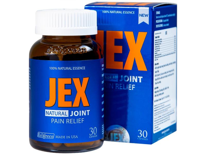 Viên uống Jex Ecogreen hỗ trợ giảm đau trong thoái hoá khớp, viêm khớp (60 viên)