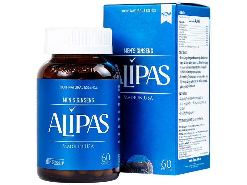 Viên uống Men’s Ginseng Alipas Ecogreen tăng cường sinh lực phái mạnh (30 viên)